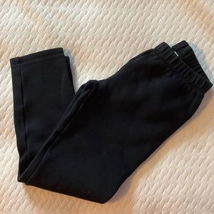 Black fleece lined leggings
